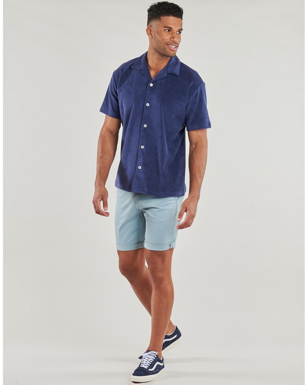 SELECTED Kurzarm Hemdbluse Slhrelaxtalon in Blue für Herren