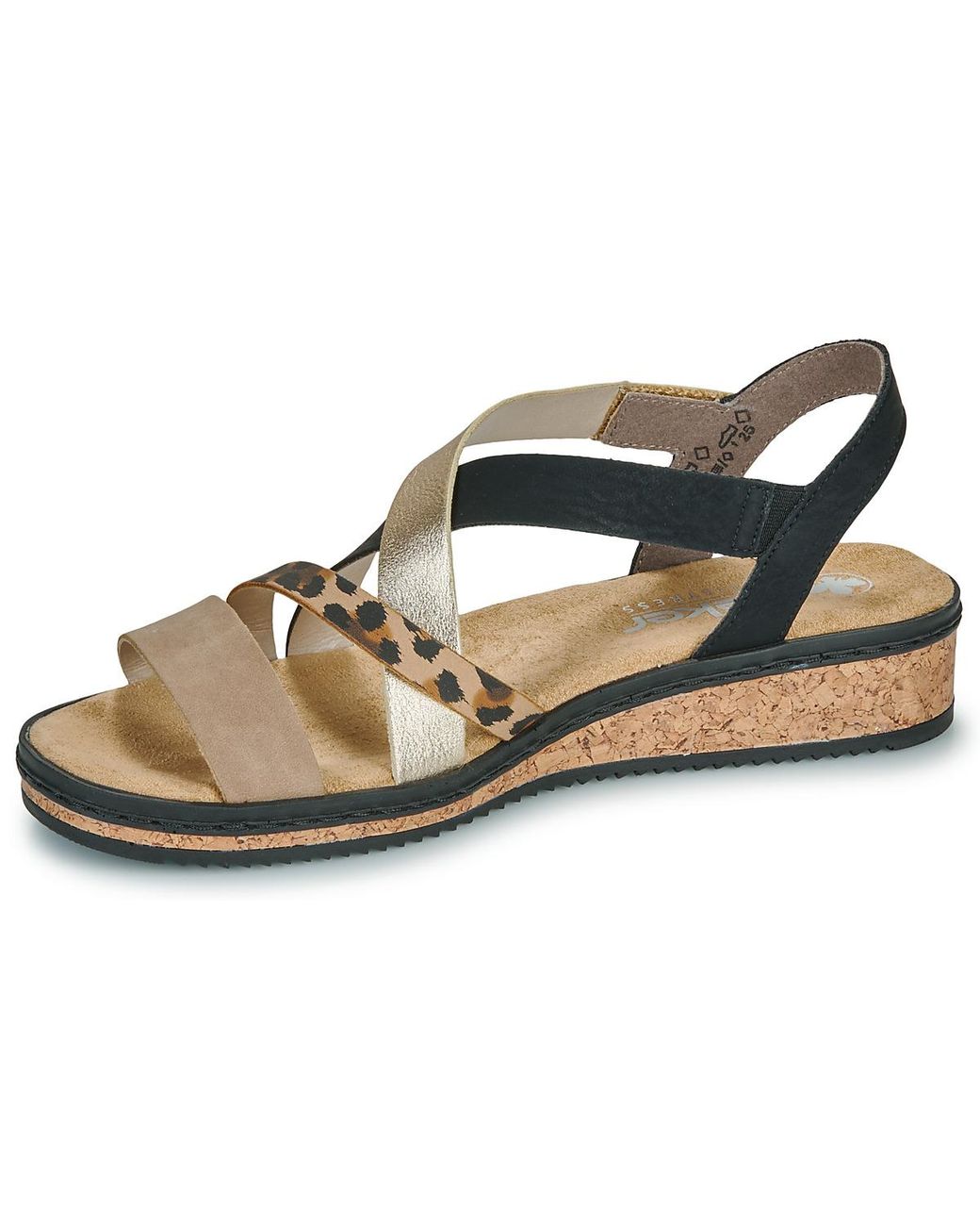 Rieker Metallic Sandalen V3663-92