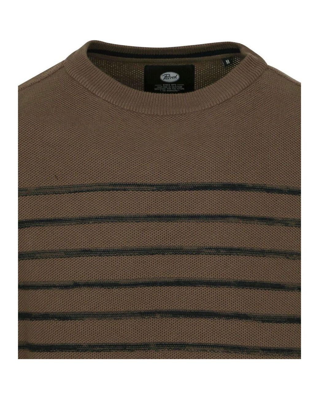 Sweat-Shirt Pull Rayé Foncé Petrol Industries pour homme en coloris Green