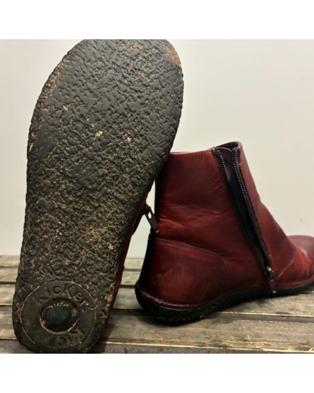 Bottines Kikers Kickers en coloris Red
