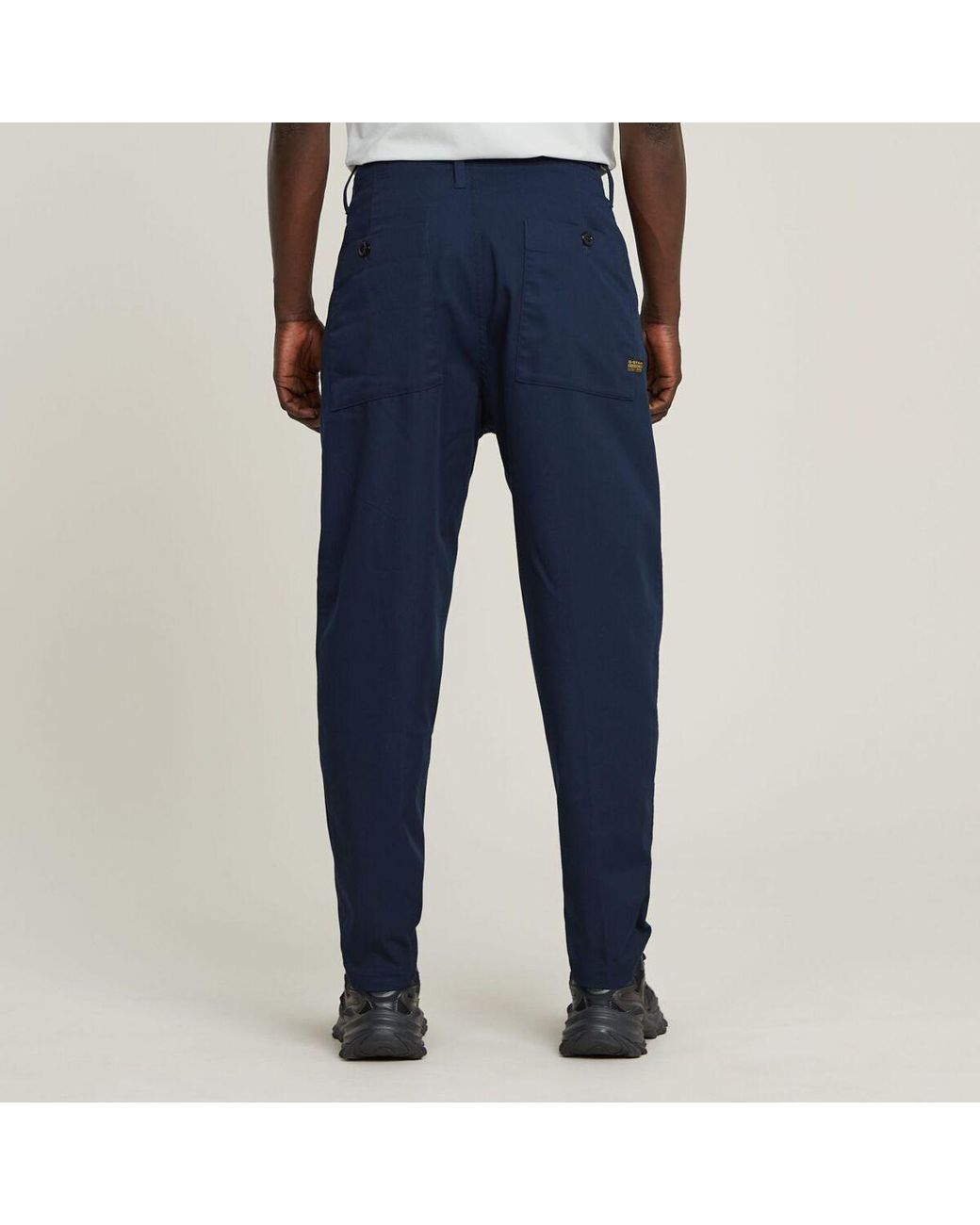 Chinots D24543-D967 PLEATED CHINO-C742 SALUTE G-Star pour homme en coloris Blue