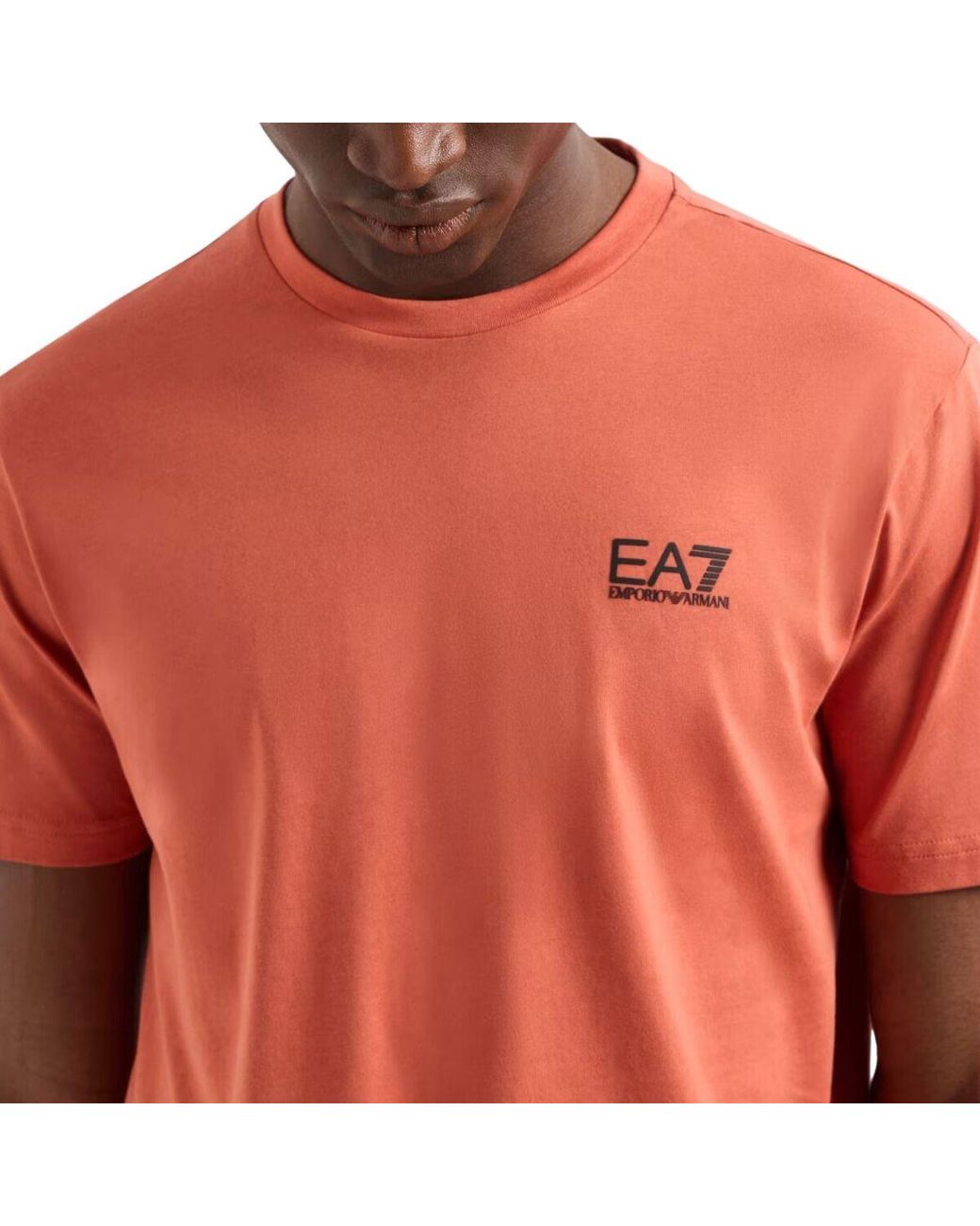 T-Shirt Core Identity Regular EA7 pour homme en coloris Orange