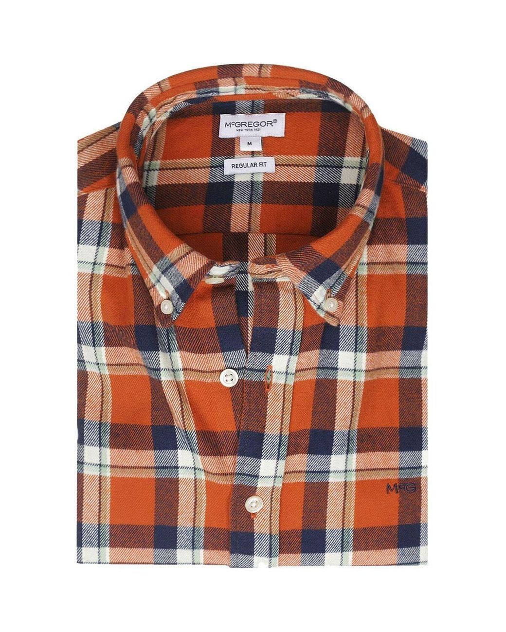 Chemise Homme Cargo Coton À Carreaux Regular Fit Manches Courtes