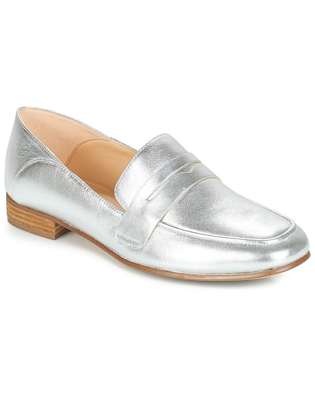 clarks silver shoes