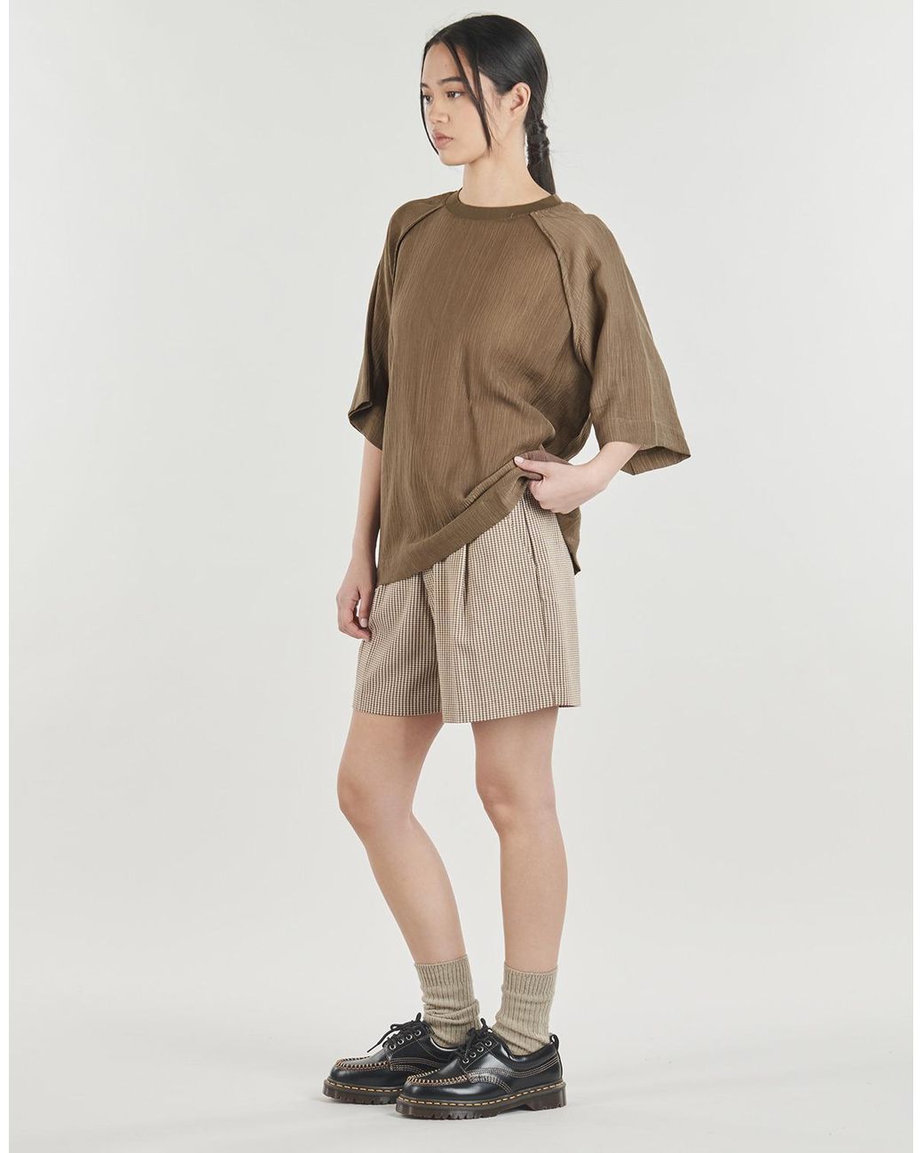 Minimum Blouse Kaia Ss Blouse in het Brown