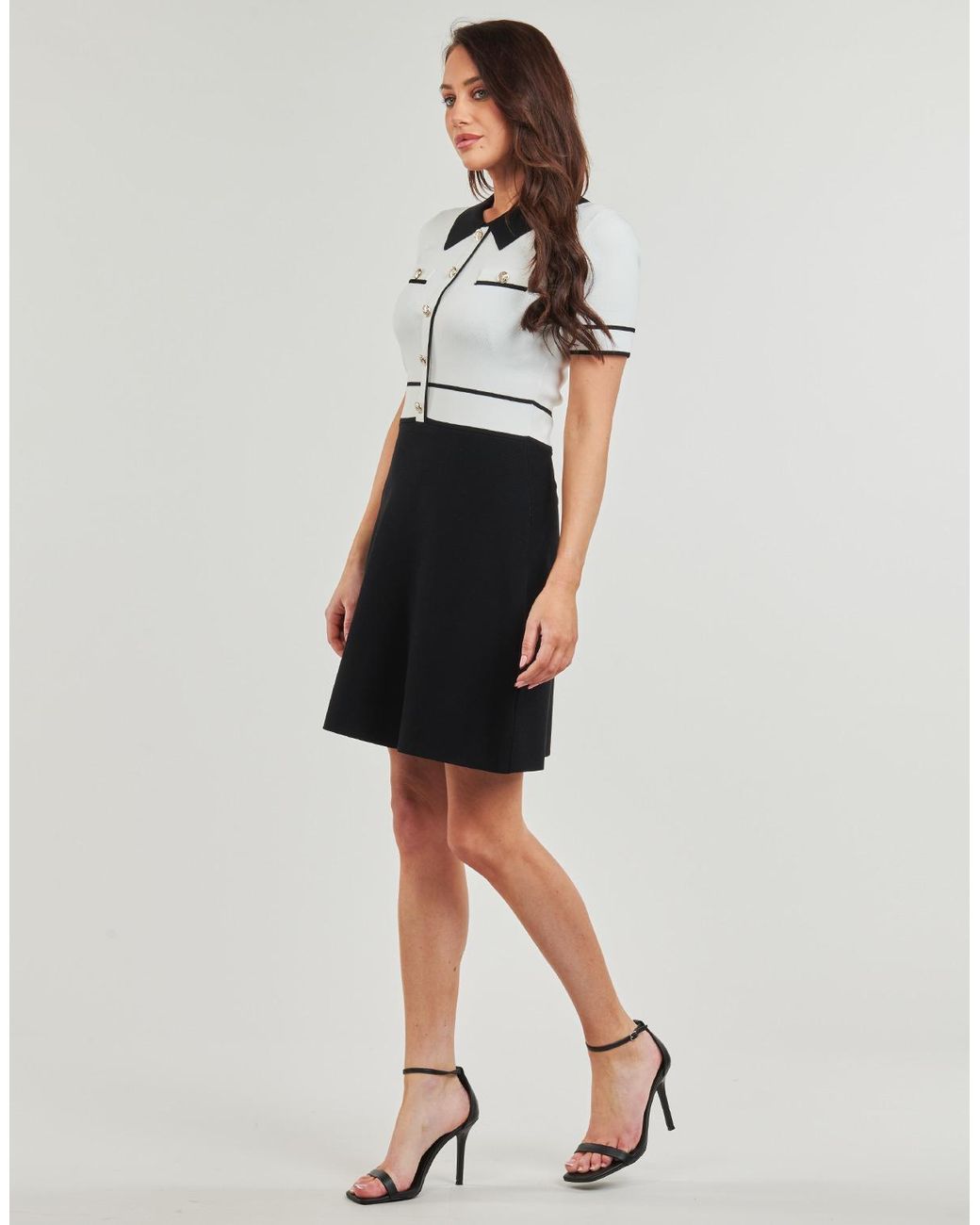 Robe Courte Rmchic Morgan en coloris Black