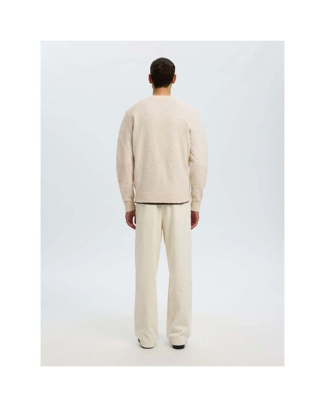 Pull Crew Neck SELECTED pour homme en coloris Natural