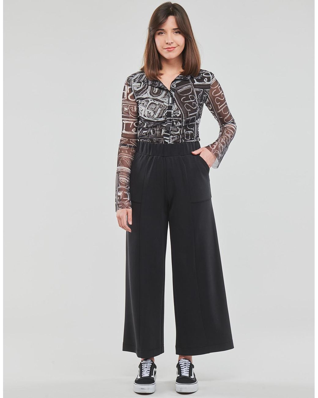 Desigual Harembroek Pant_bambula in het Black