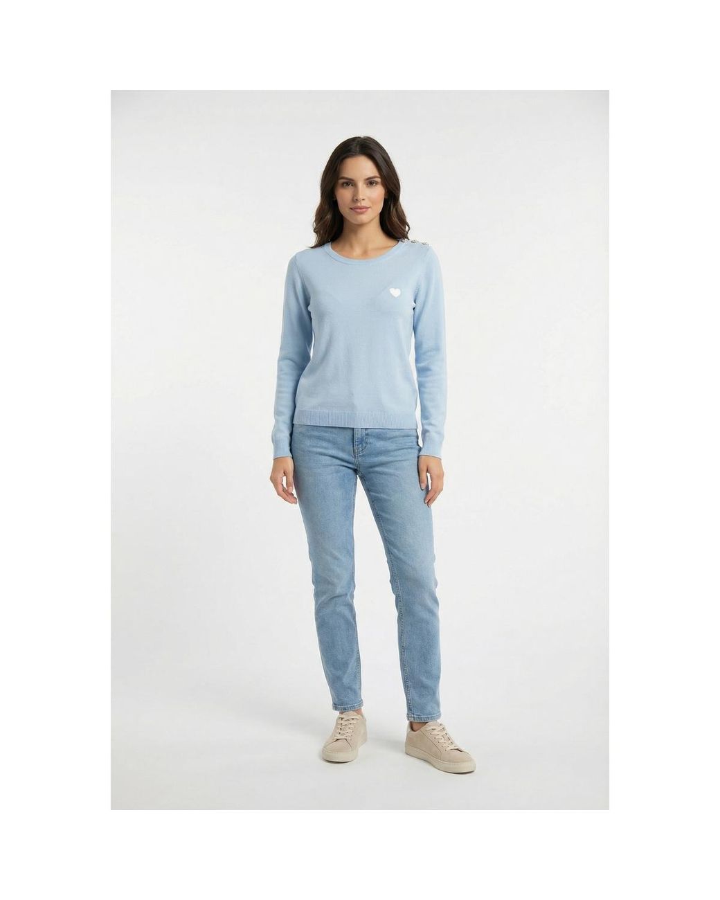 Pull 251-Mkiss Morgan en coloris Blue