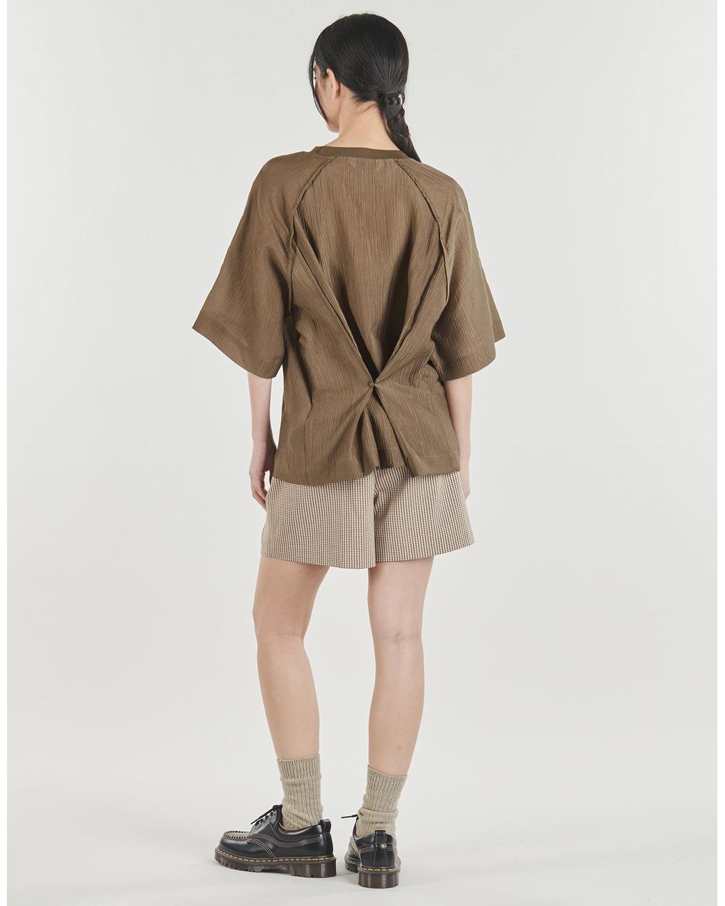 Minimum Blouse Kaia Ss Blouse in het Brown