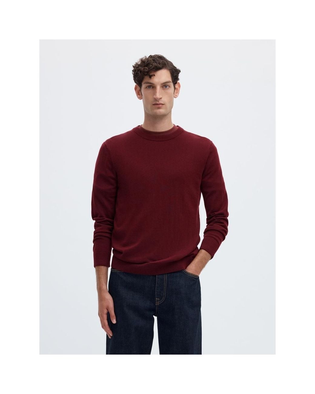 Pull 16094647 SELECTED pour homme en coloris Red