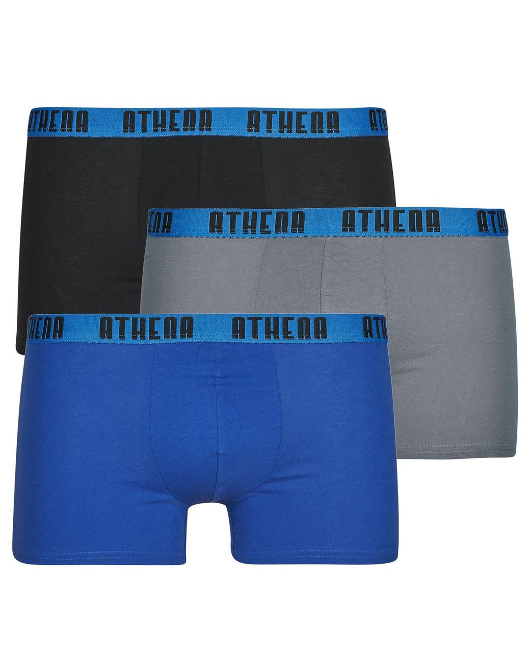 Athena Boxers Basic Color Pack De 3 in het Blue voor heren