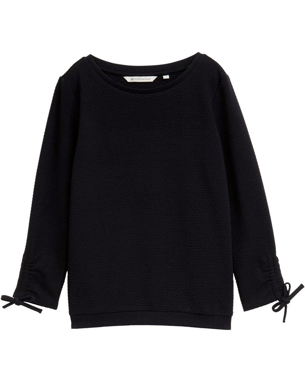 Pull Sweat Structure Deep Tom Tailor en coloris Black