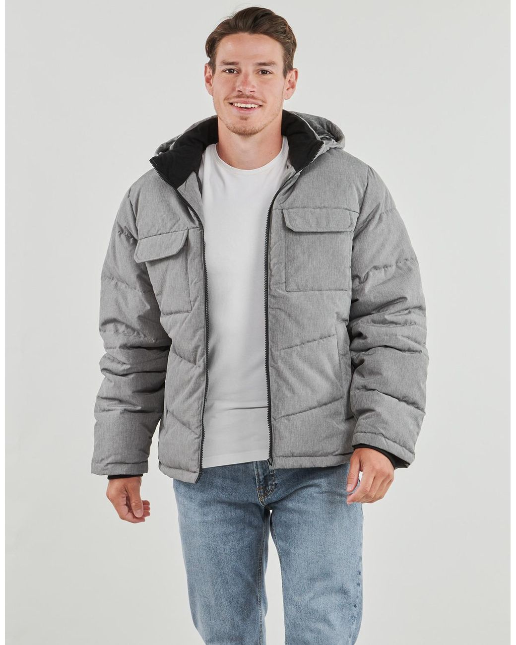 Jack & Jones Donsjas Jjbuild in het Gray voor heren
