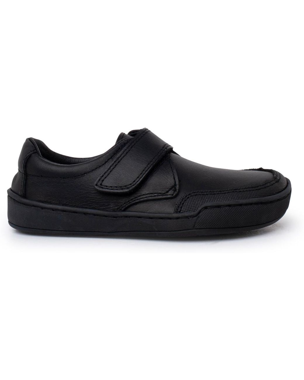 Chaussures Bateau Garçon à Scratch Pisamonas - Cuir De Qualité, Confort & Résistance Pour L'École Et Les Loisirs