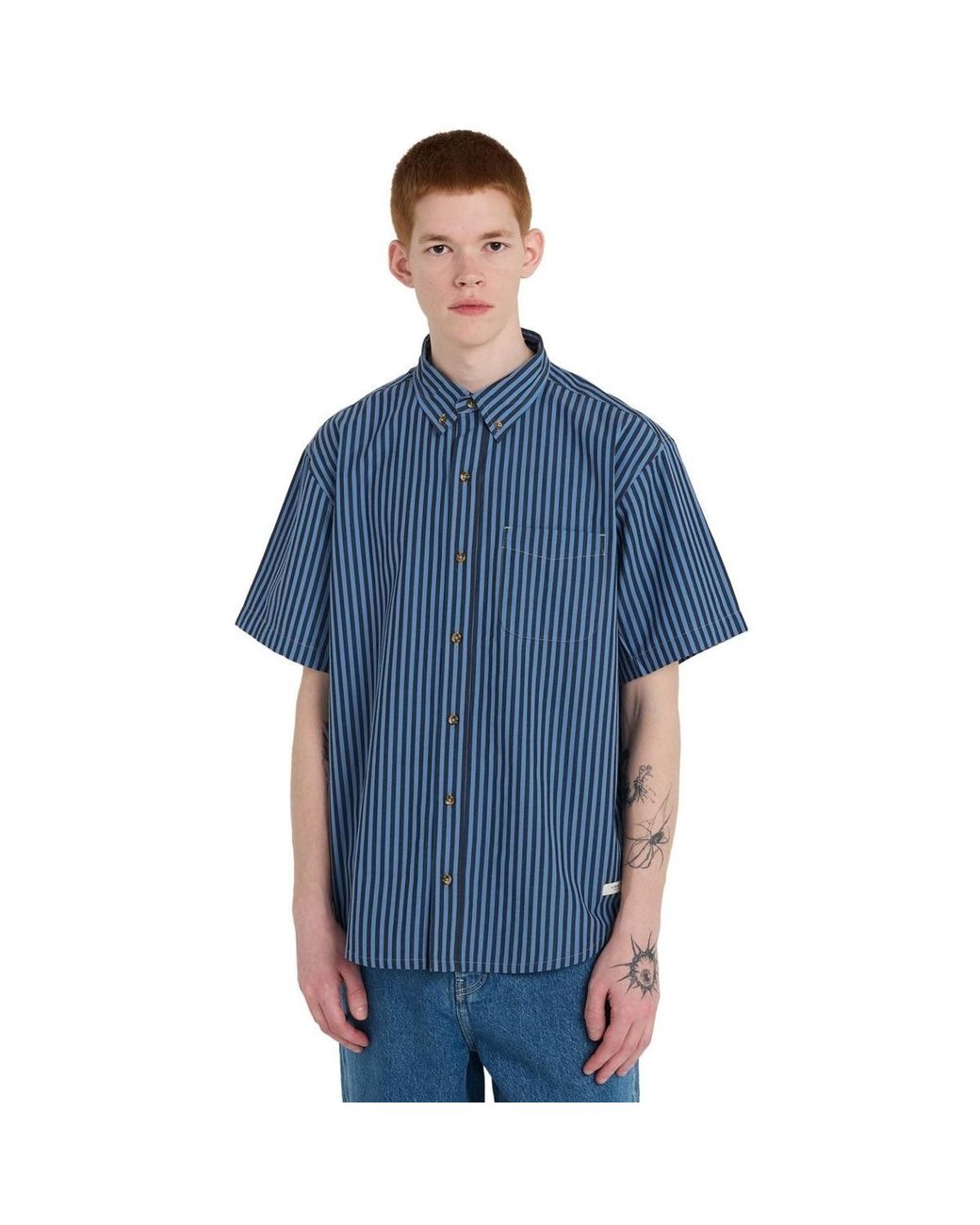 T-Shirt Regular Button Down Element pour homme en coloris Blue