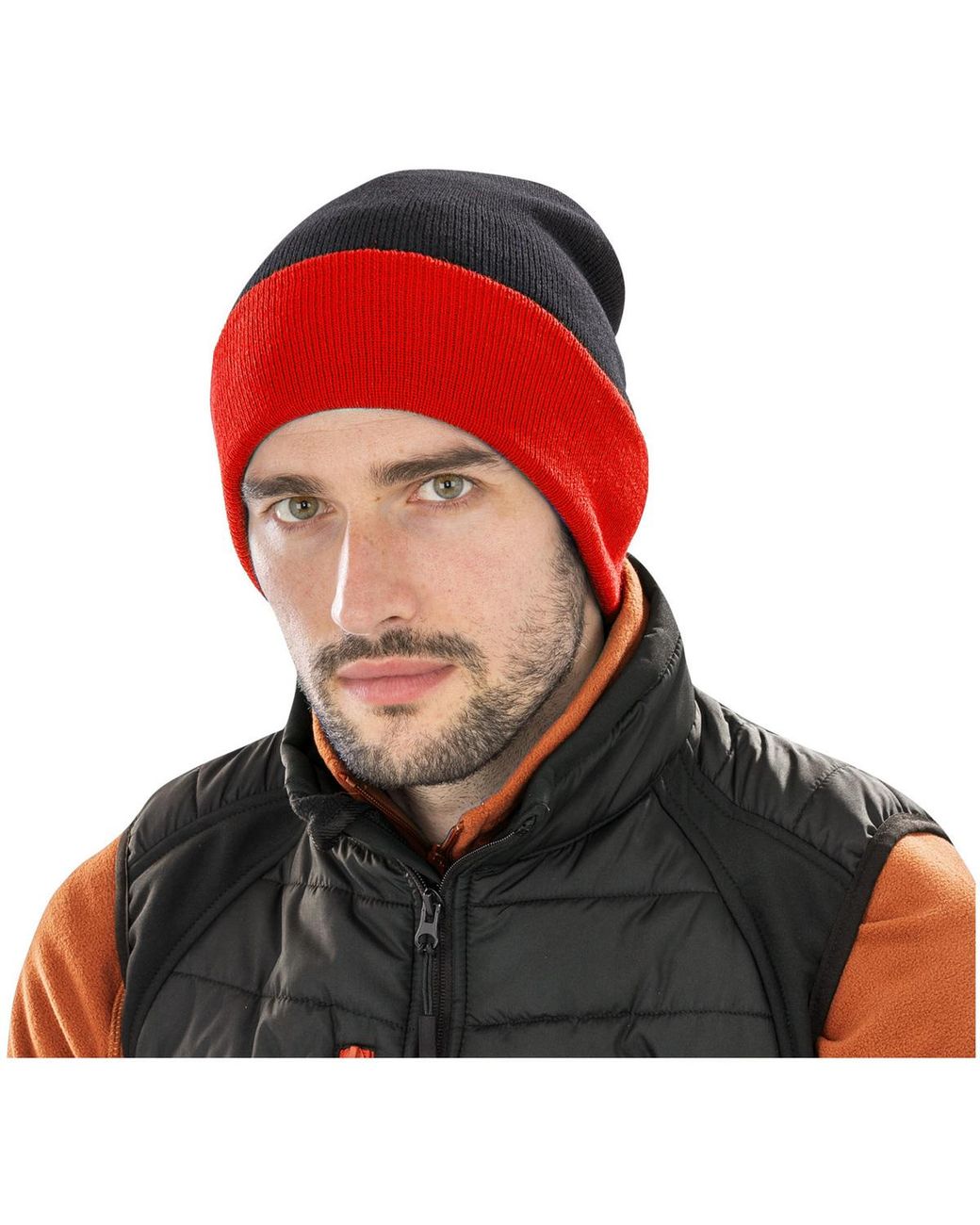 Bonnet Black Compass Result Headwear en coloris Red