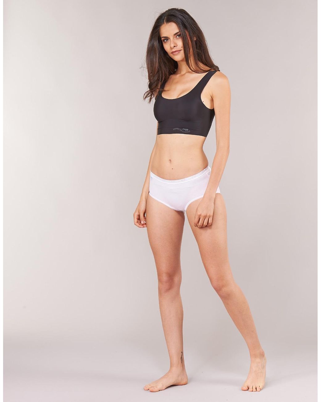 Sloggi Slips Basic+ X 4 in het White