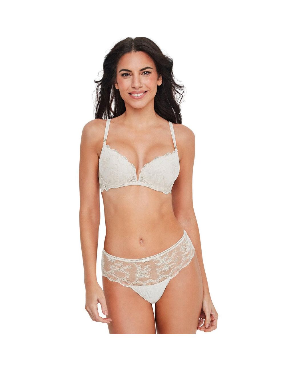 Culottes & Slips Shorty String Manuela Mariage Selmark en coloris Brown