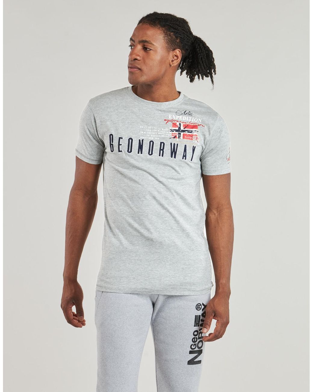 GEOGRAPHICAL NORWAY T-Shirt Korte Mouw Jason in het White voor heren