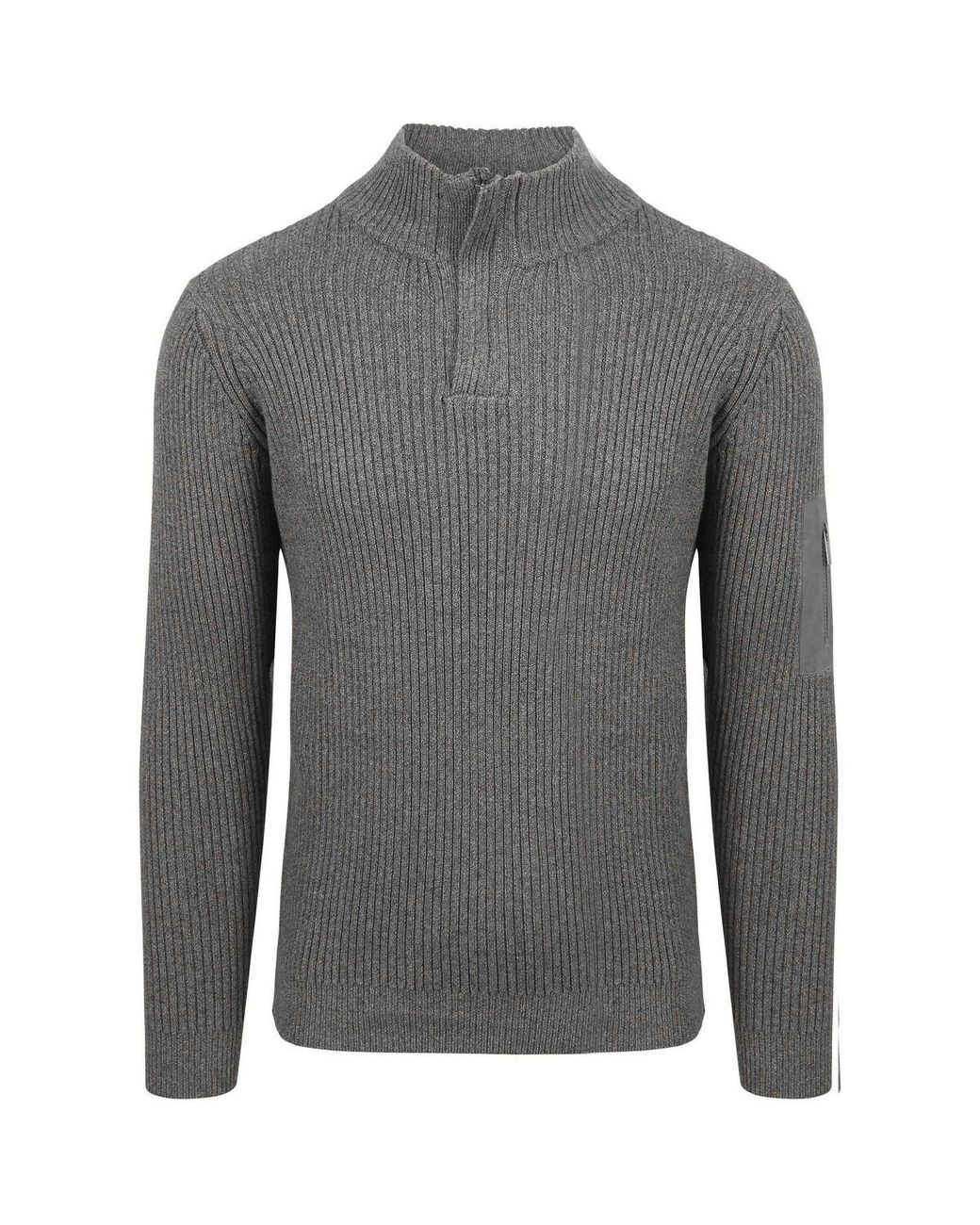 Sweat-Shirt Mou Pull Demi-Zip Anthracite Suitable pour homme en coloris Gray