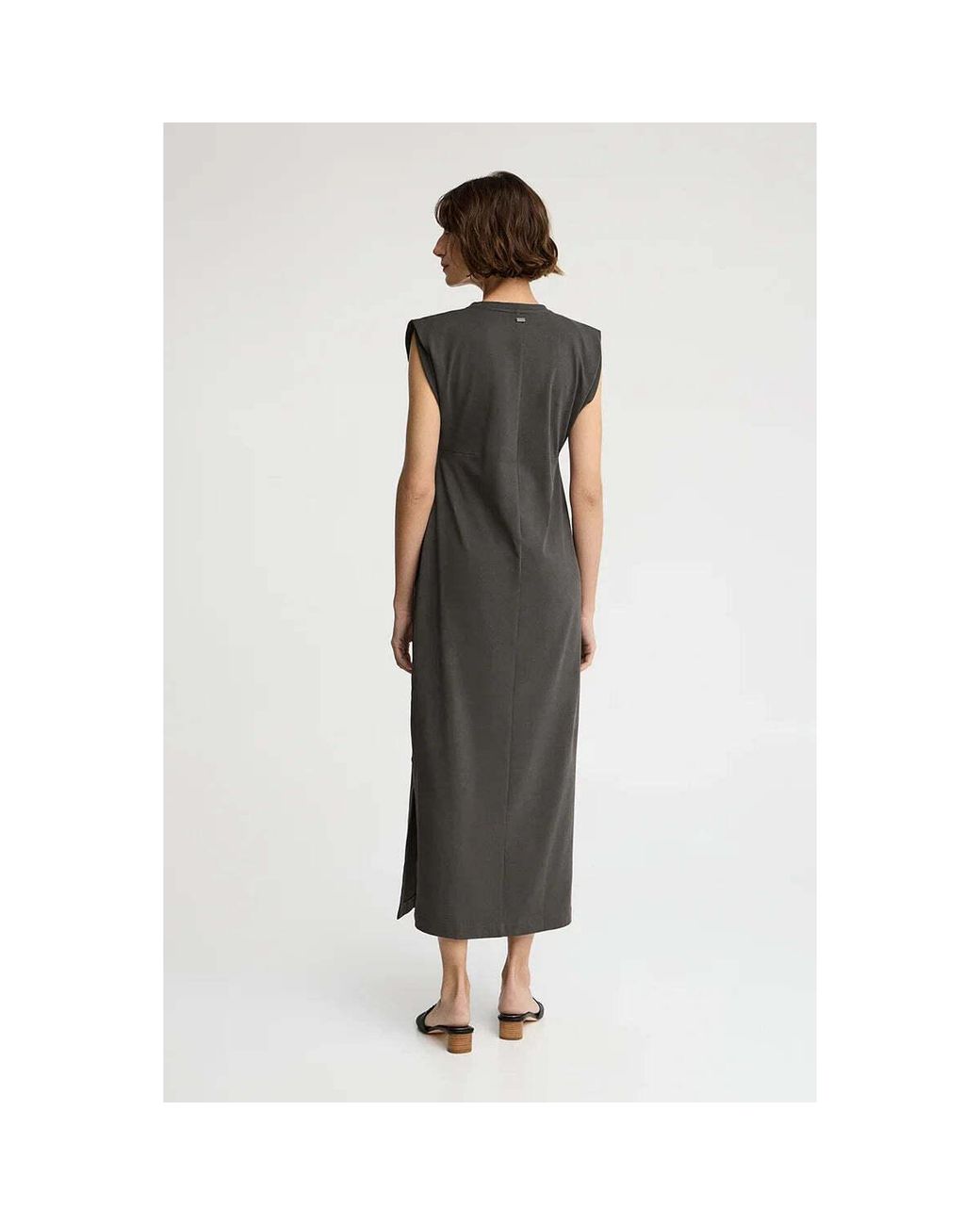 Robes midi UTO DRESS POLO CLUB en coloris Black