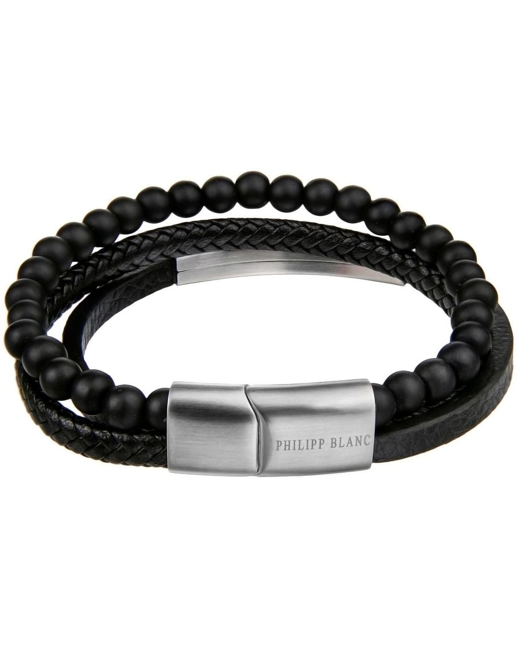 Bracelets Philipp Blanc pour homme en coloris Black