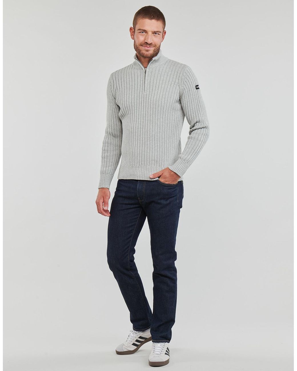 Schott Nyc Pullover Plecorage2 in Gray für Herren
