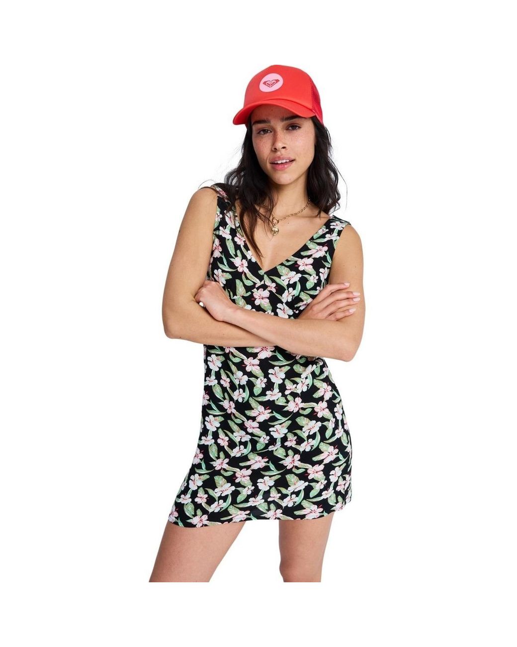 Robe Courte Free Spirits Mini Roxy en coloris Black