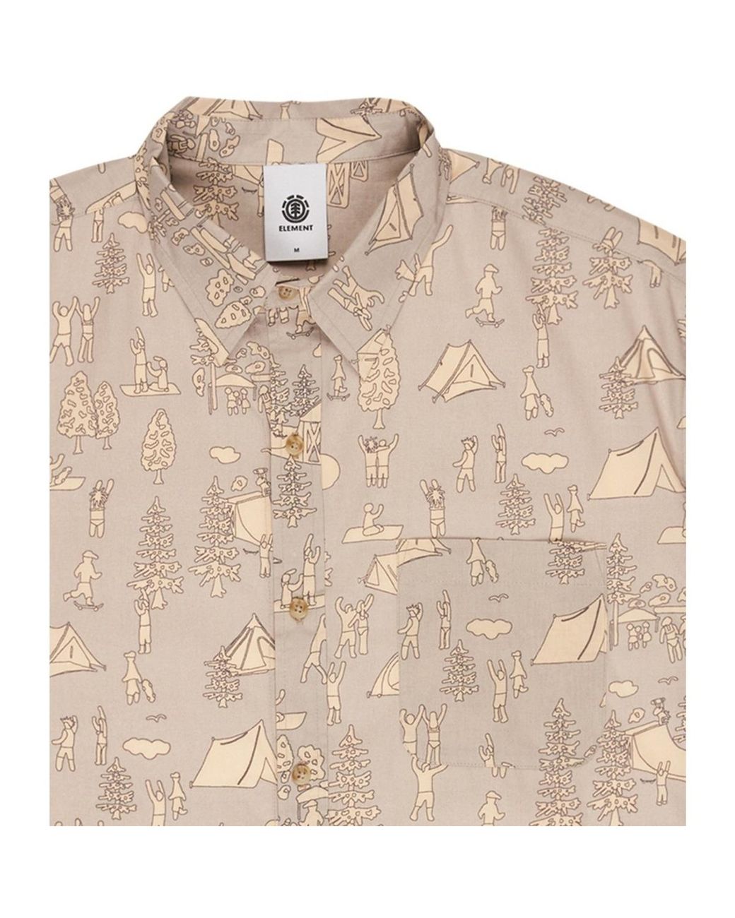 Chemise Regular Classic Printed Element pour homme en coloris Natural