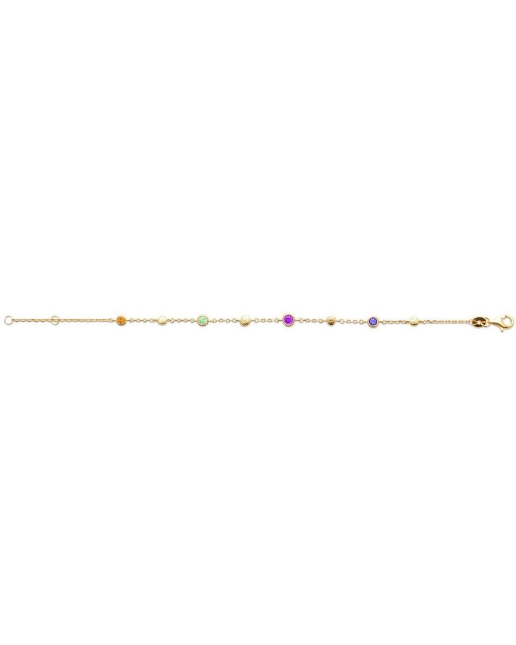 Bracelets Bracelet Plaqué Or Multicolore Brillaxis en coloris Metallic