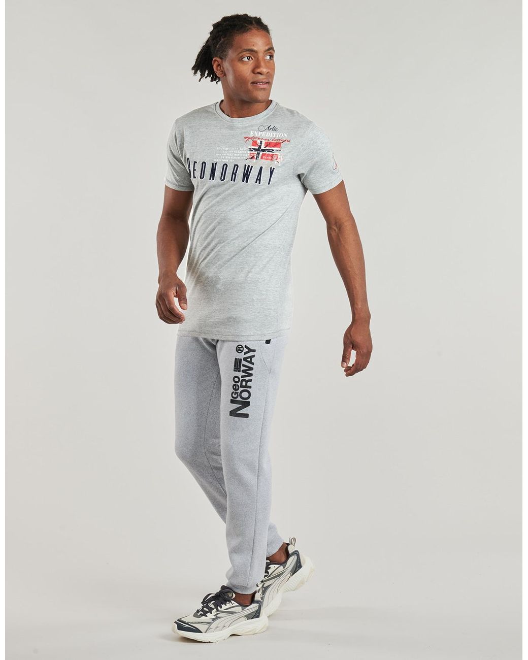 GEOGRAPHICAL NORWAY T-Shirt Korte Mouw Jason in het White voor heren