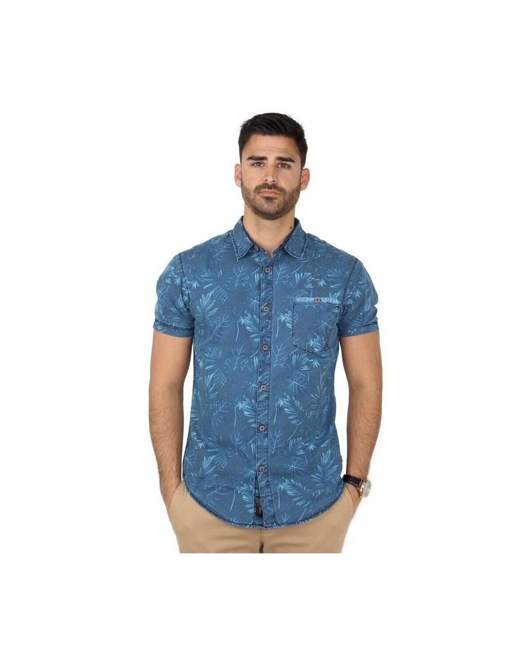 Chemise Chemise Ref_45848 Timezone pour homme en coloris Blue