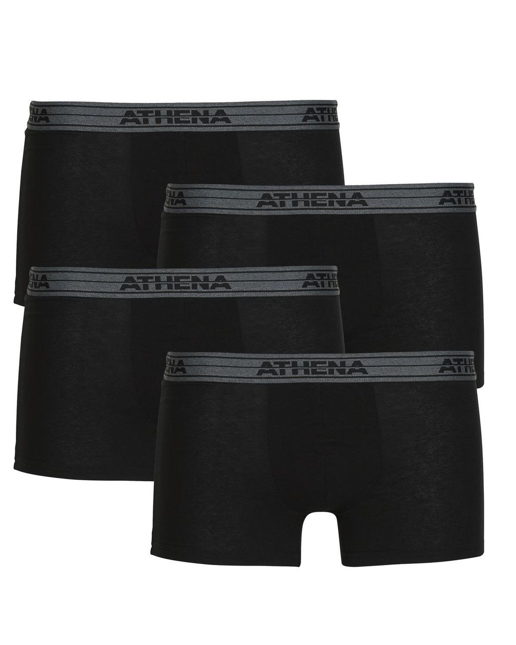 Boxers Basic Coton Pack De 4 Athena pour homme en coloris Black