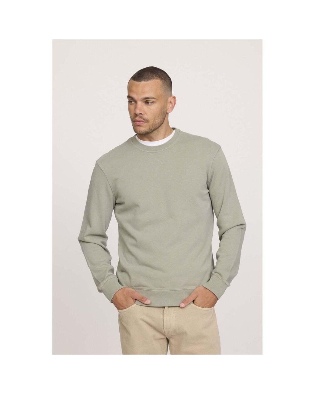 Pull Sweatshirt ENRICO Kaki vert Lee Cooper pour homme en coloris Gray