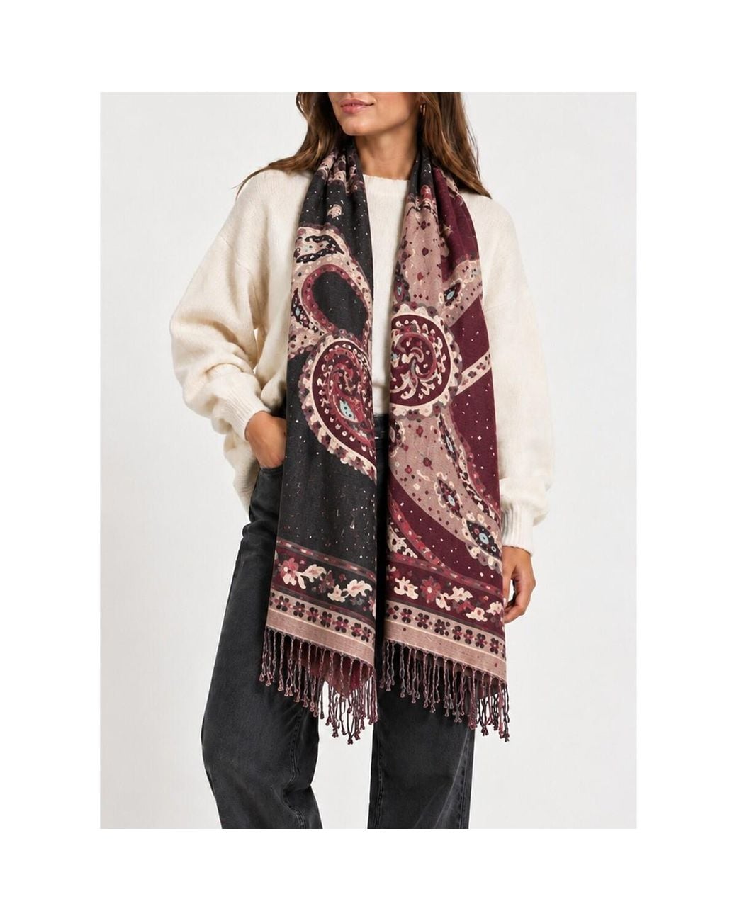 Echarpe 46401 Keslem en coloris Red
