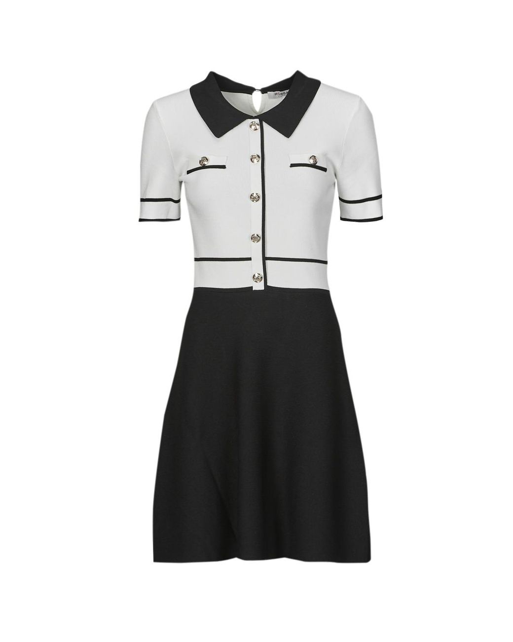 Robe Courte Rmchic Morgan en coloris Black