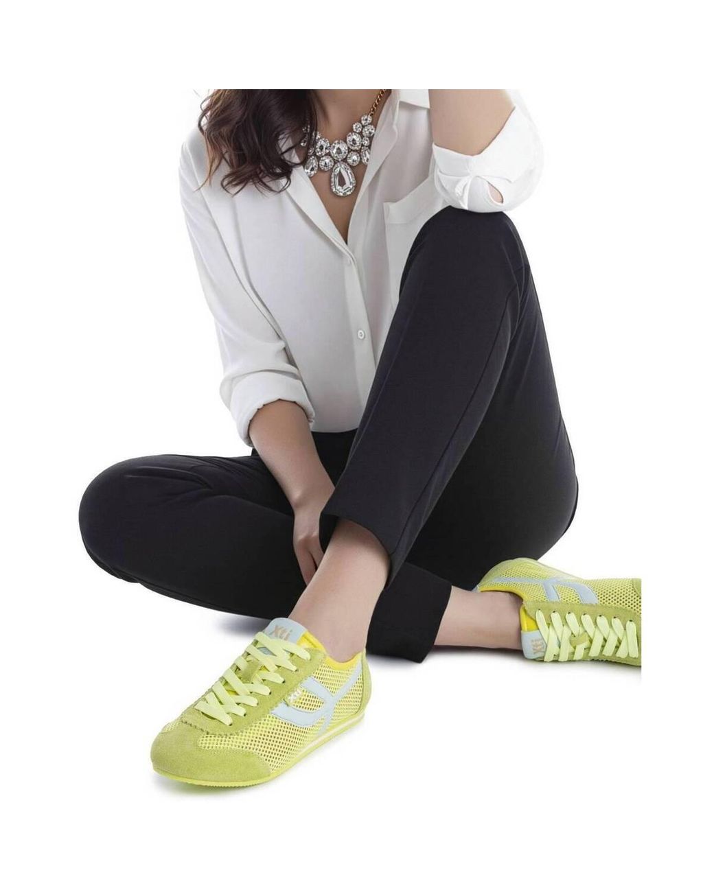 Baskets basses 14522912 Xti en coloris Yellow
