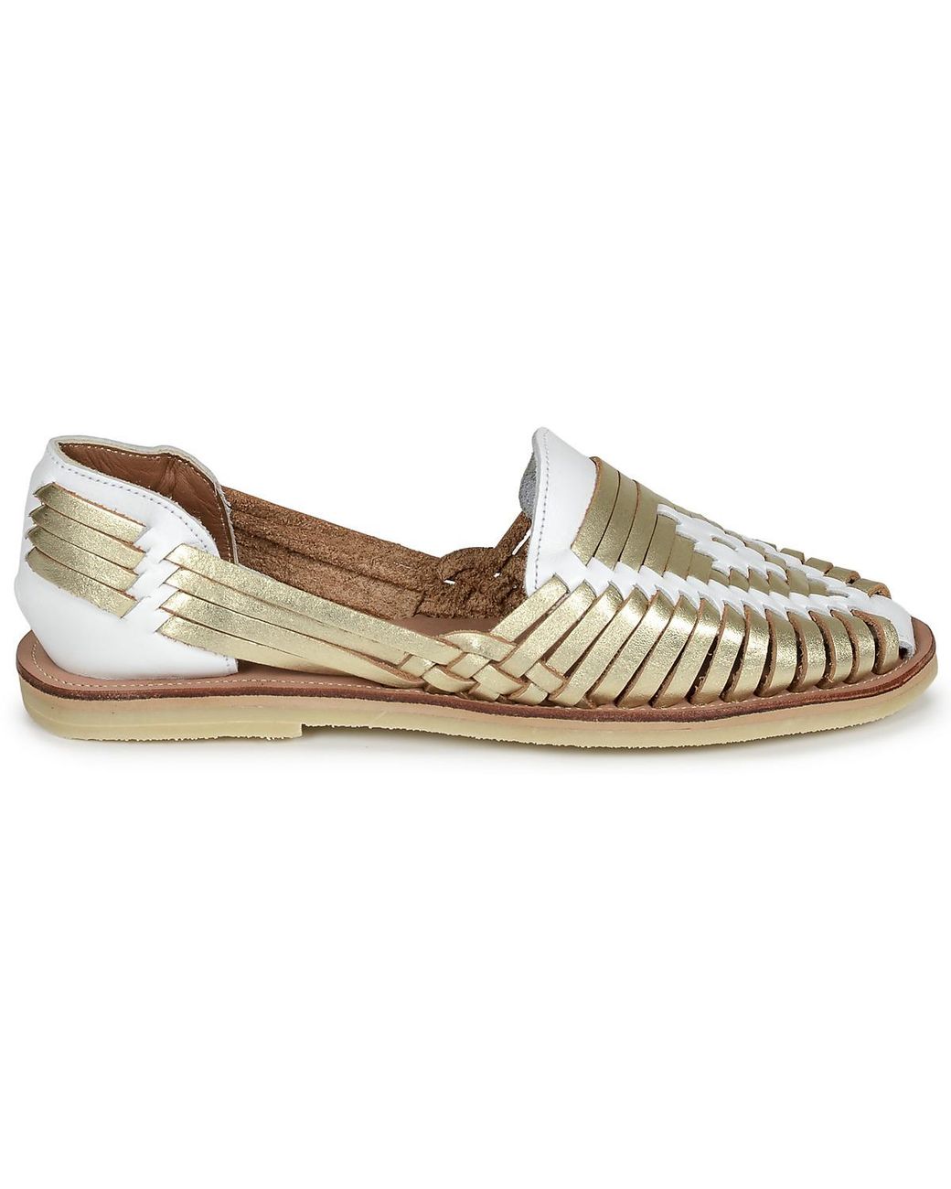 MAPACHE Metallic Flache Sandalen Ibarra