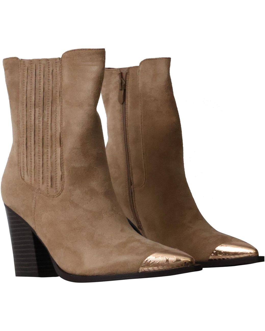 Bottines Bottines À Zip Super Mode en coloris Brown