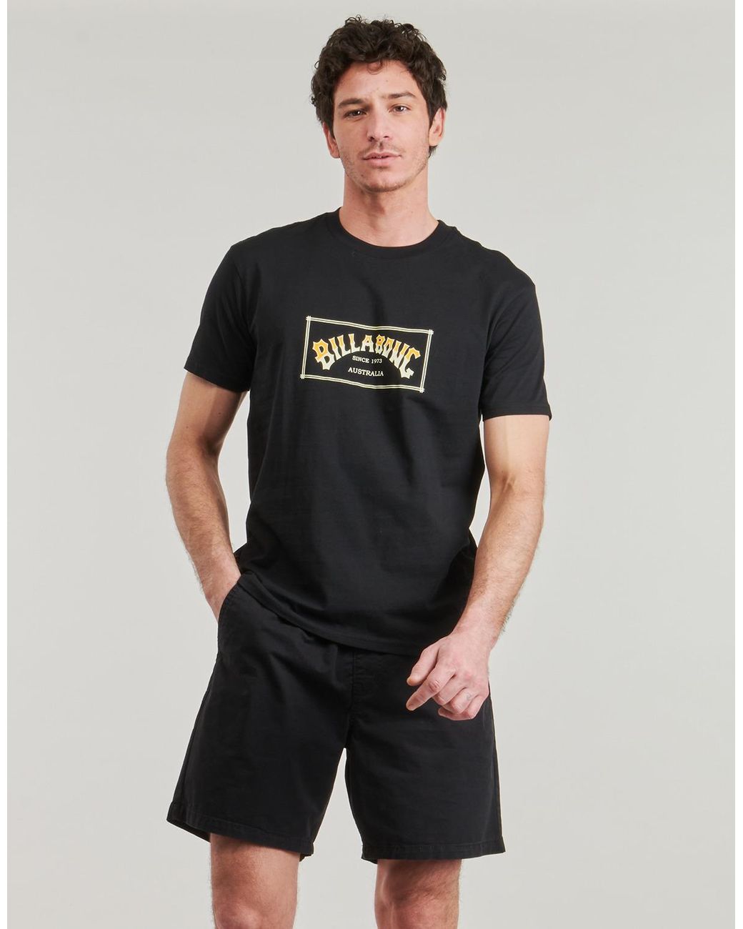 T-shirt ARCH SS Billabong pour homme en coloris Black