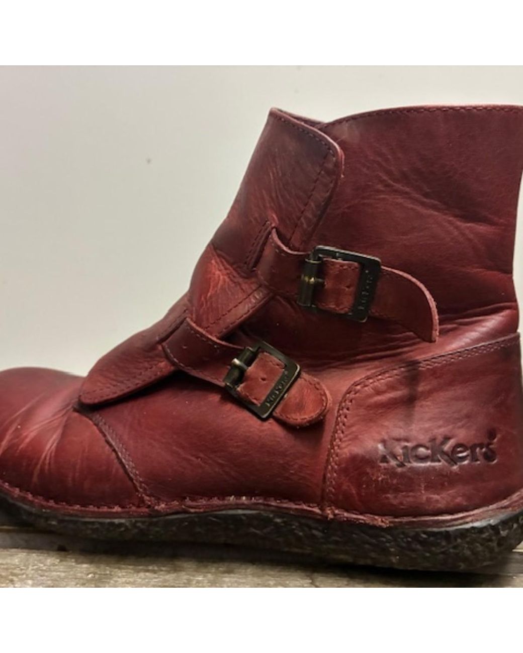 Bottines Kikers Kickers en coloris Red