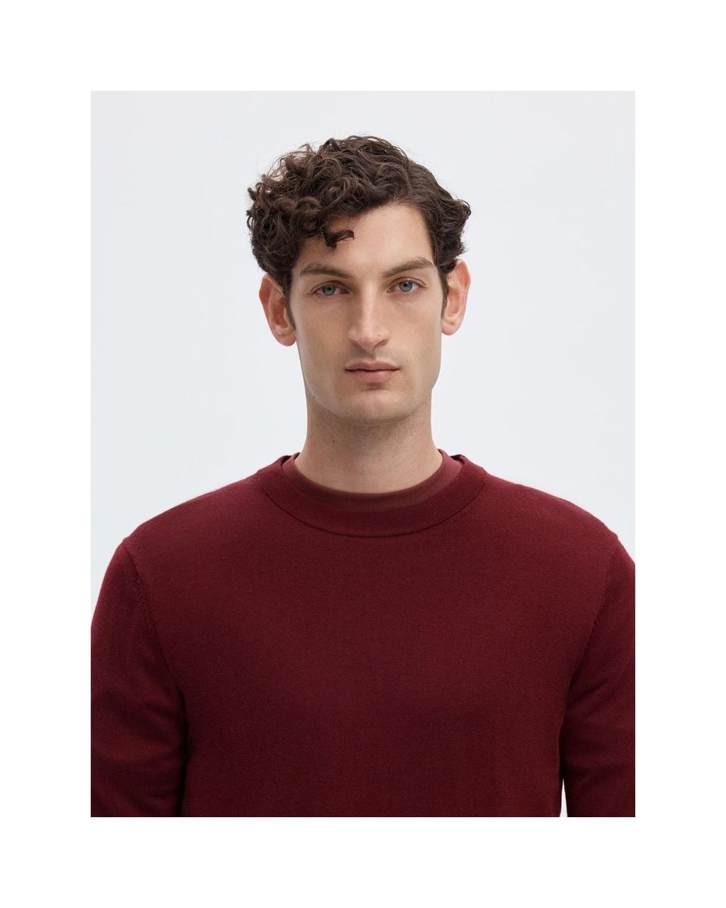 Pull 16094647 SELECTED pour homme en coloris Red