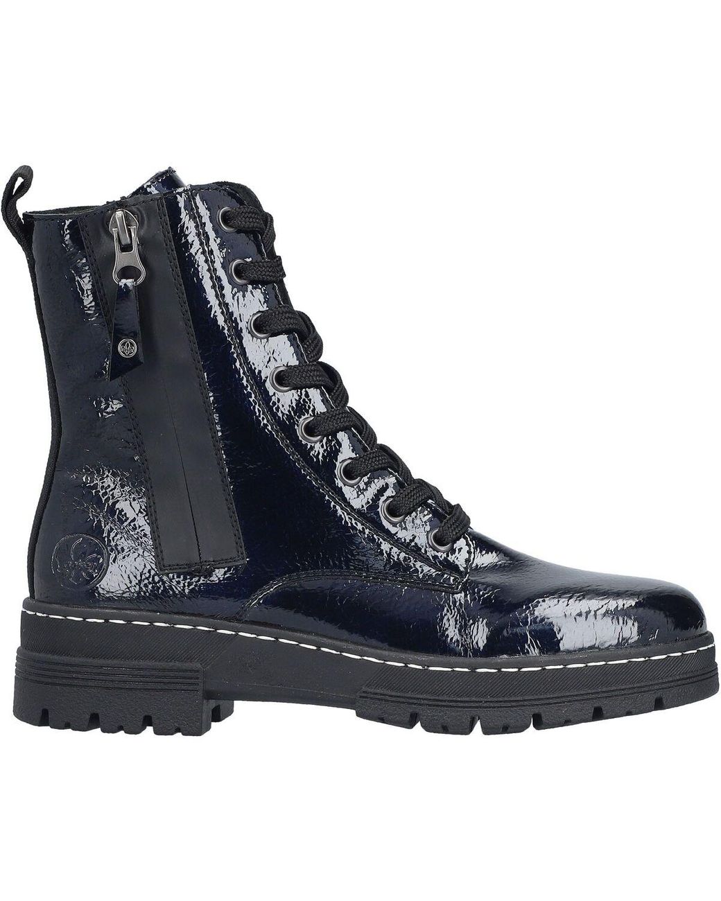 Rieker DAMES Enkellaarzen 79261, Vrouwen Enkellaarzen,laarzen,laars,halve laars,bootie,hoog,Grijs (grau / 45),40 EU / 6.5 UK