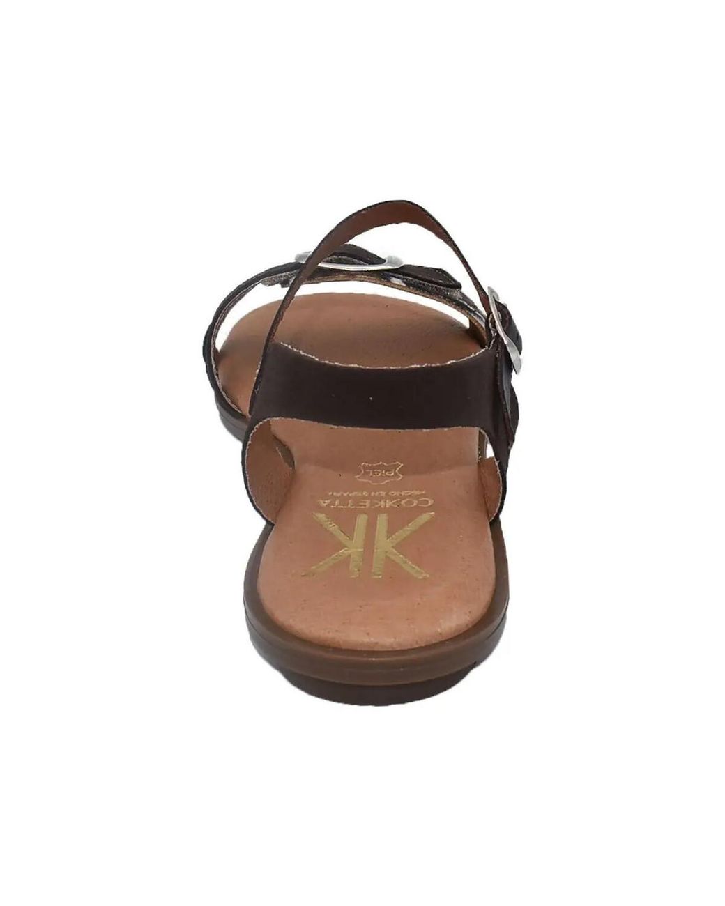 Sandales Plates Cokketta en coloris Brown