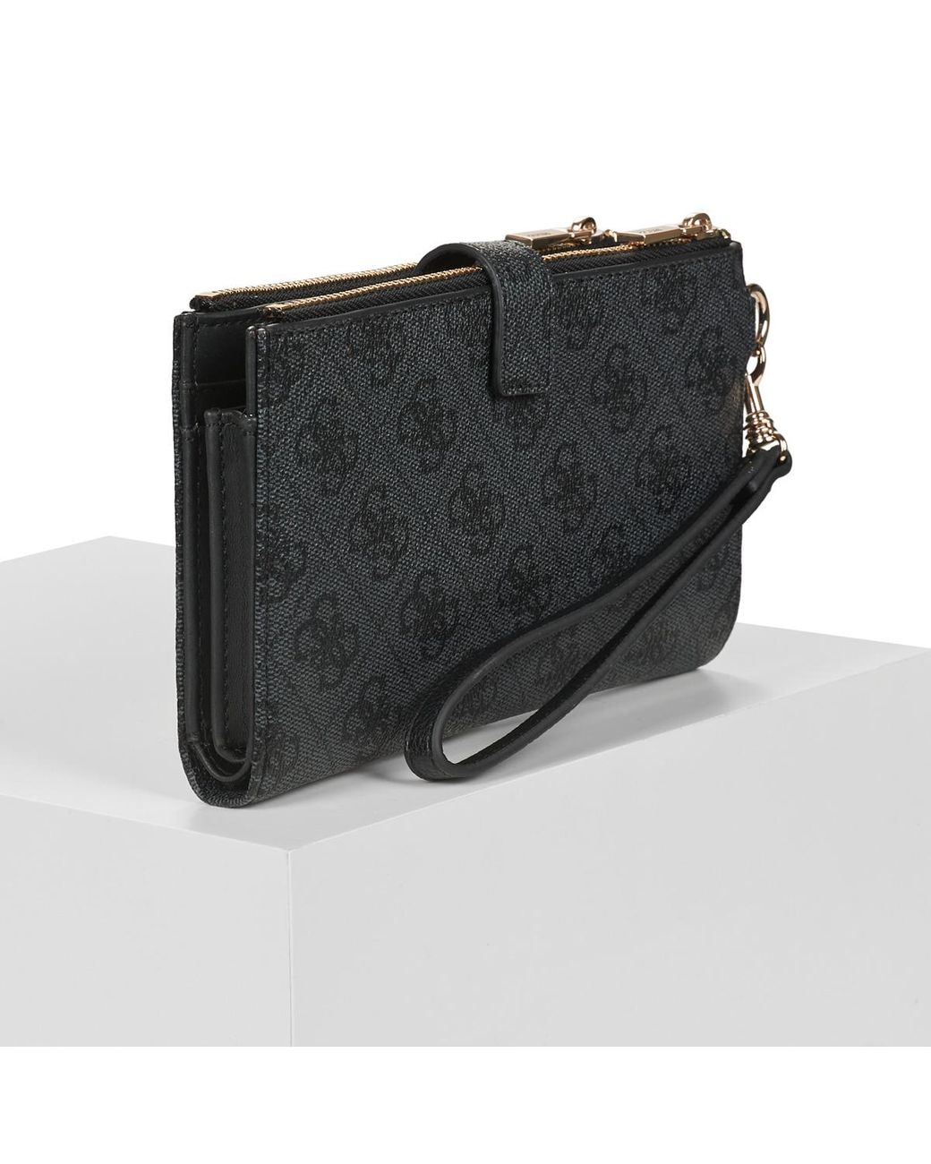 Portefeuille LAUREL II SLG DBL ZIP ORGNZR Guess en coloris Black