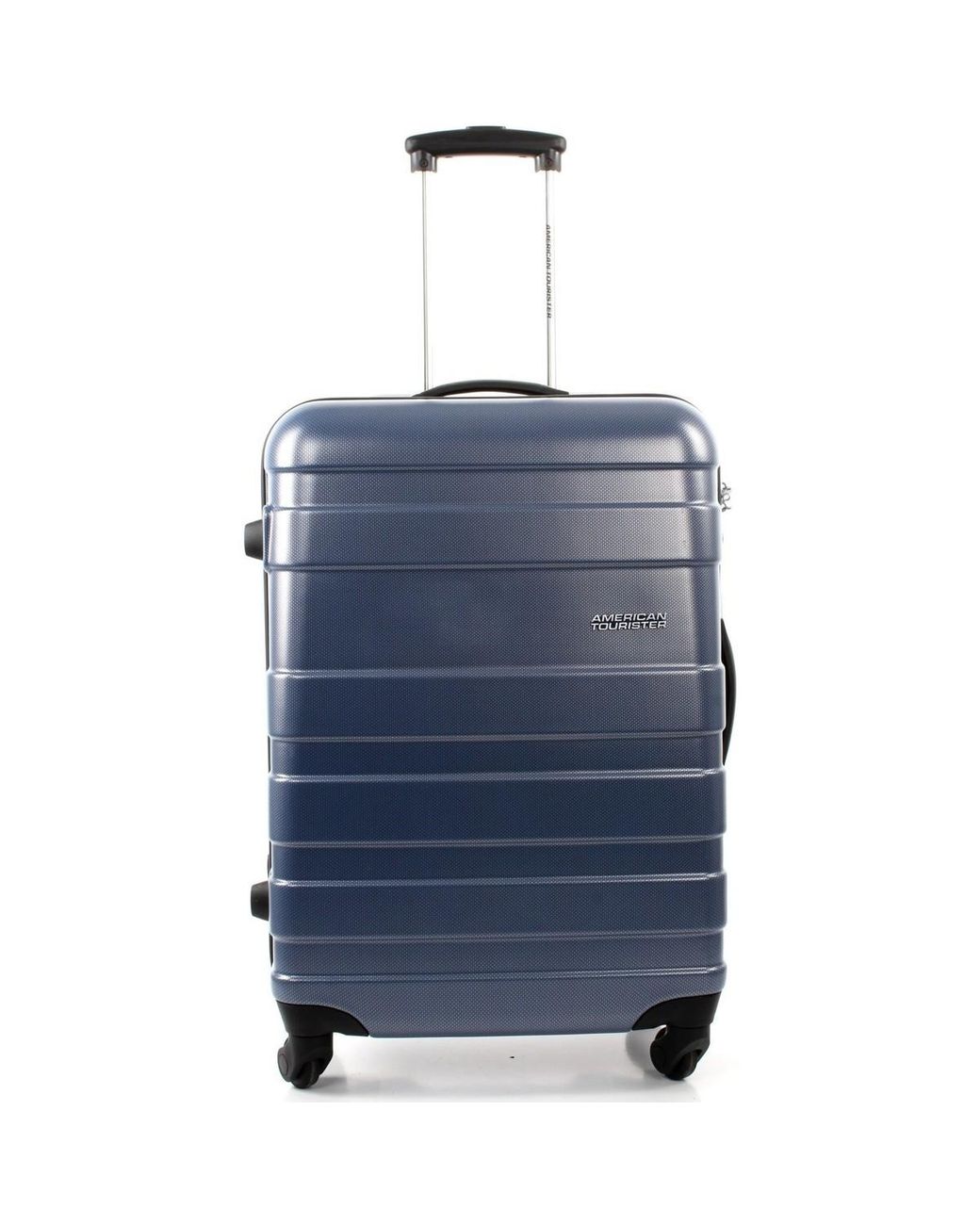 blue hard suitcase