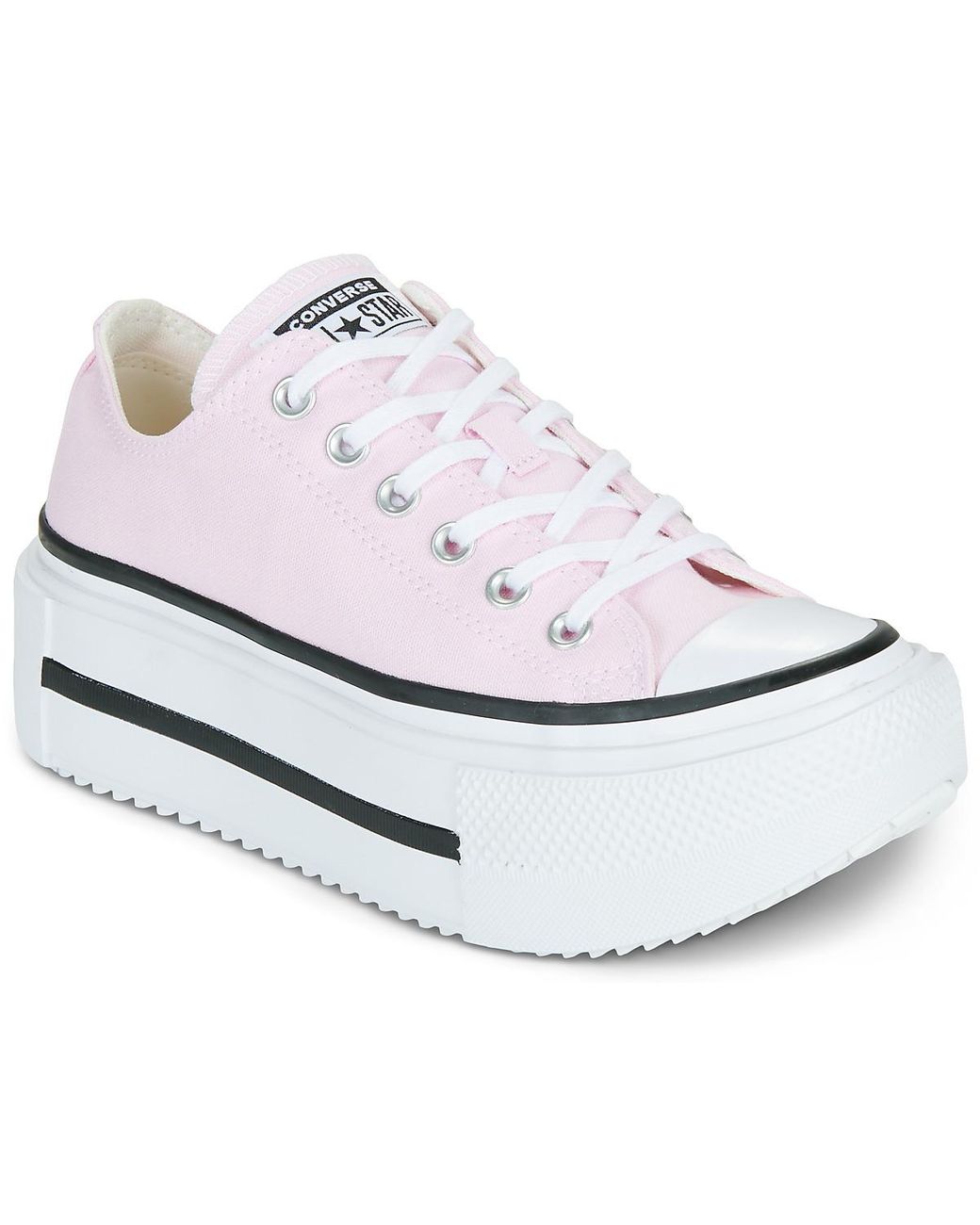 Converse Lage Sneakers Chuck Taylor All Star Lift Double Stack in het White