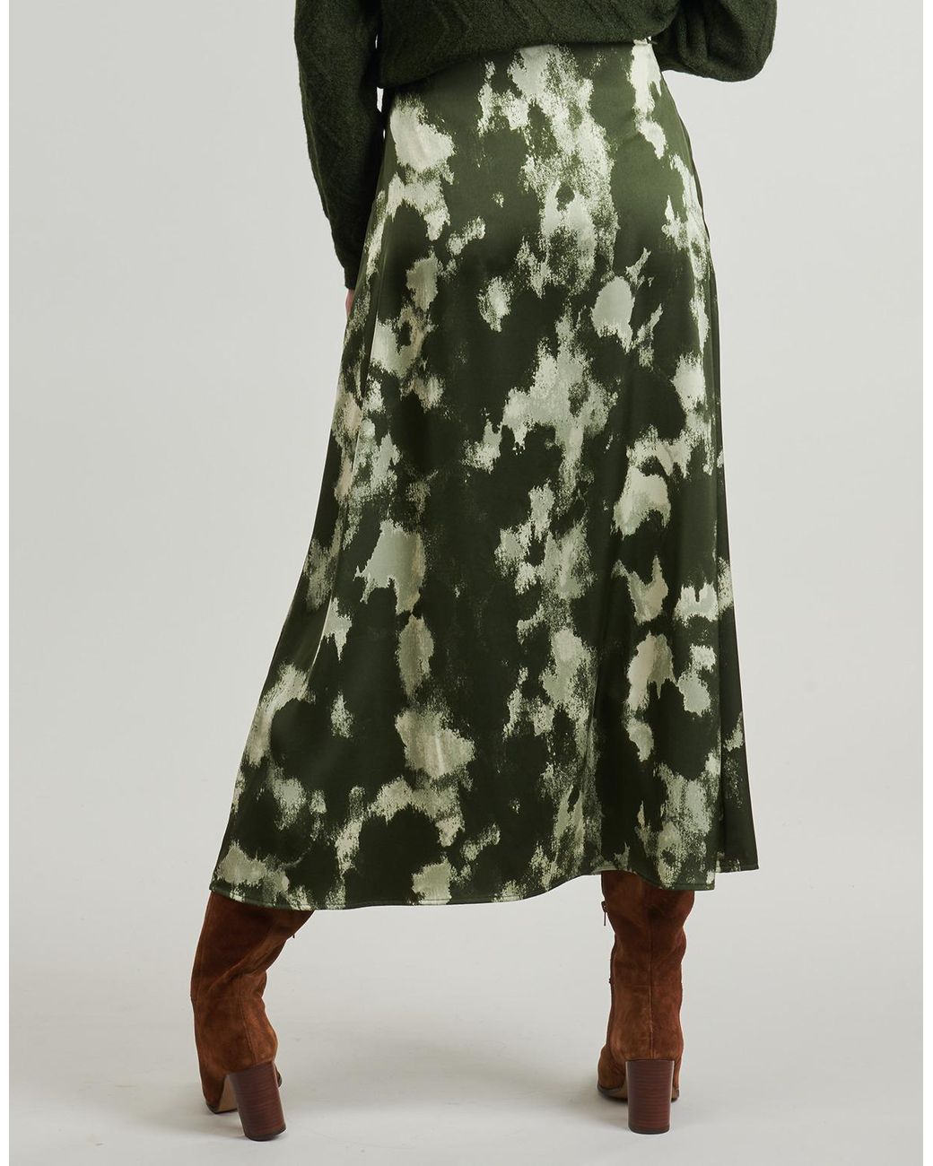 Jupes Midi Viseloa Vila en coloris Green