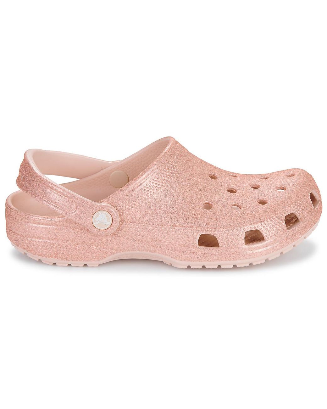 CROCSTM Pink Clogs Classic Glitter Clog